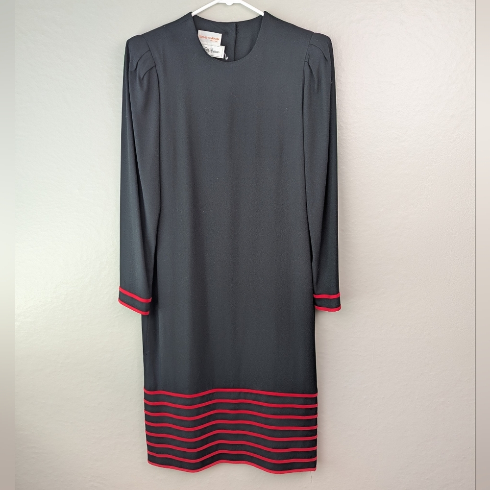 David Warren Saks Fifth Avenue Vintage Black Button Back 4